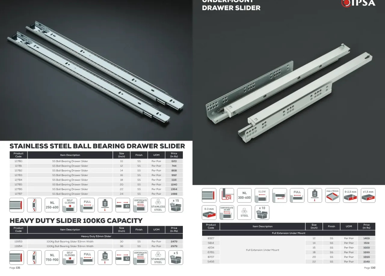 Heavy Duty 53mm Slider 100kg
